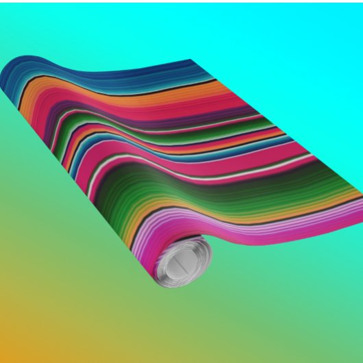 Mexican Blanket Fiesta Stripes Colorful Sarape Cadeaupapier