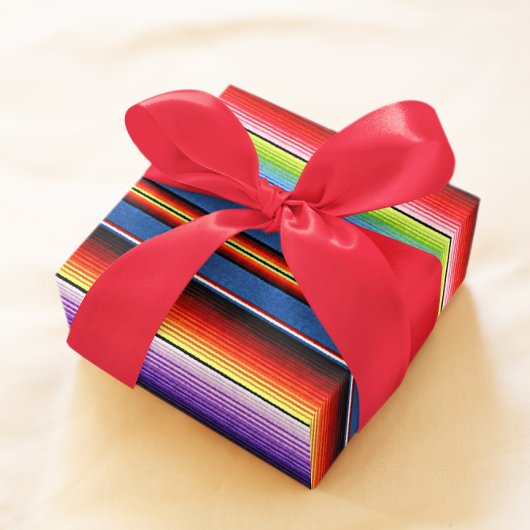 Mexican Blanket Fiesta Stripes Colorful Sarape Cadeaupapier