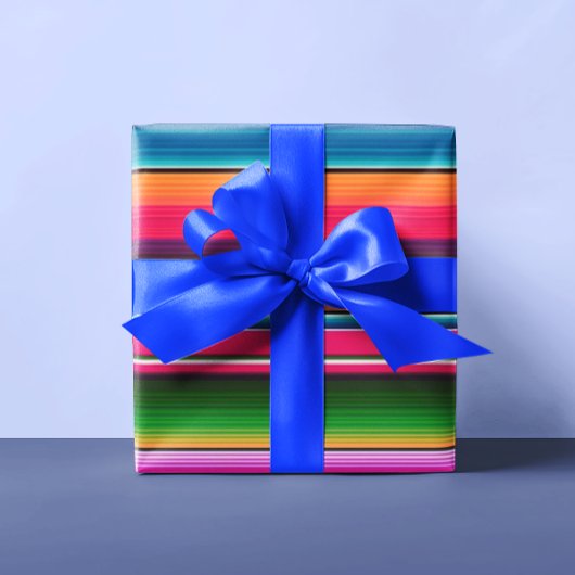 Mexican Blanket Fiesta Stripes Colorful Sarape Cadeaupapier