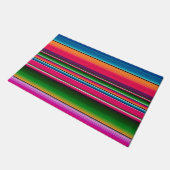 Mexican Blanket Fiesta Stripes Colorful Sarape Deurmat (Schuin)