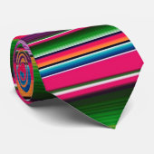 Mexican Blanket Fiesta Stripes Colorful Sarape Stropdas (Opgerold)