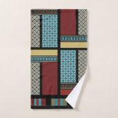Mexican Block Stripe Pattern 1 Bad Handdoek (Handdoek)