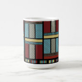 Mexican Block Stripe Pattern 1 Koffiemok (Center)