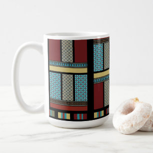 Mexican Block Stripe Pattern 1 Koffiemok