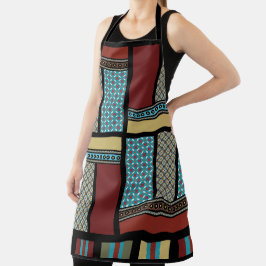 Mexican Block Stripe Pattern 1 Schort