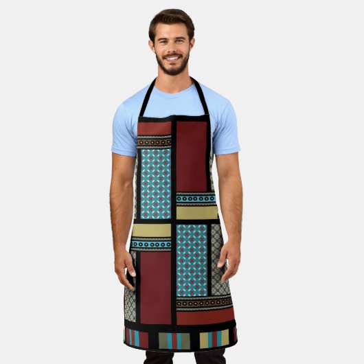 Mexican Block Stripe Pattern 1 Schort (Gedragen)