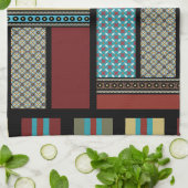 Mexican Block Stripe Pattern 1 Theedoek (Gevouwen)