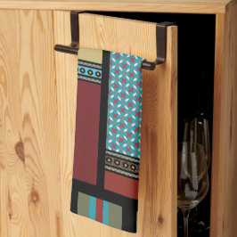 Mexican Block Stripe Pattern 1 Theedoek