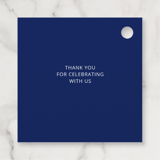 Mexican Blue Talavera Tegels Wedding Bedankjes Labels (Achterkant)