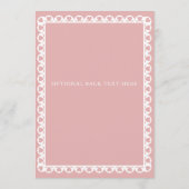 Mexican Blush Papel Picado Boho Vrijgezellenfeest Menu (Achterkant)