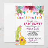 Mexican Boho Fiesta Baby shower Uitnodiging (Voorkant / Achterkant)