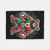 Mexican Boxing Beer Fleece Deken (Voorkant (Horizontaal))