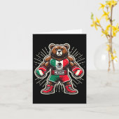 Mexican Boxing Beer Kaart (Gele Bloem)