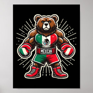 Mexican Boxing Beer Poster