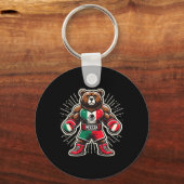 Mexican Boxing Beer Sleutelhanger (Voorkant)