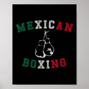 Mexican Boxing T Shirt - gestresste stijl Poster
