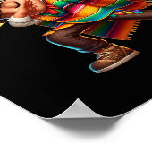 Mexican Boy Dabbing Poncho Cinco De Mayo 2 Poster (Hoek)
