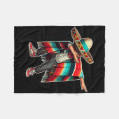 Mexican Boy Dabbing Poncho Funny Cinco de Mayo Par Fleece Deken (Voorkant (Horizontaal))