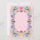 Mexican Bridal Fiesta Roze Vrijgezellenfeest Kaart (Achterkant)