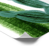 Mexican Cactus Birthday-welkomstteken Poster (Hoek)