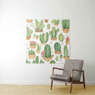 Mexican Cactus Oasis Wallpaper Wandkleed