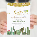 Mexican Cactus Rehearsal Dinner Fiesta Kaart<br><div class="desc">Mexicaanse stijl met sapper voor een repetitieve binnenuitnodiging. Kan worden gebruikt voor elke gebeurtenis,  zoals vrijgezellenfeest,  baby shower,  verlovingspartij,  verjaardagsfeest,  enz. Nu ben je klaar voor Fiesta!</div>