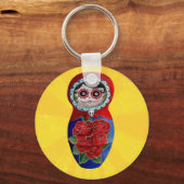 Mexican Catrina Matryoshka Sleutelhanger (Voorkant)