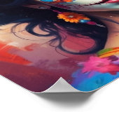 Mexican Catrina watercolor Poster (Hoek)