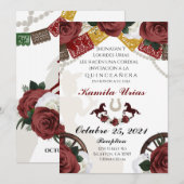 Mexican Charra Uitnodiging (Voorkant / Achterkant)