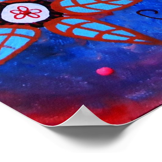 MEXICAN CHIHUAHUA DIA DE LOS MUERTOS PAINTING POSTER (Hoek)