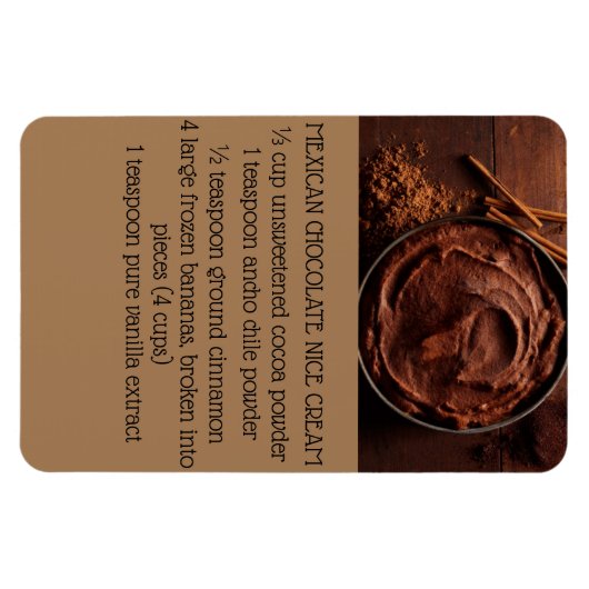 MEXICAN CHOCOLAATE NICE CREAM MAGNEET (Horizontaal)