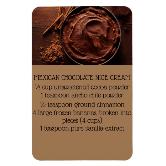 MEXICAN CHOCOLAATE NICE CREAM MAGNEET (Verticaal)
