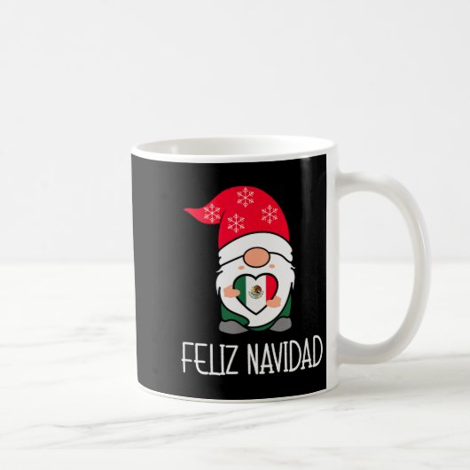 Mexican Christmas Gnome Feliz Navidad Mexico  Koffiemok (Rechts)