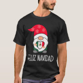 Mexican Christmas Gnome Feliz Navidad Mexico  T-shirt (Voorkant)