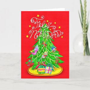 Mexican Christmas Tree Wenskaart Feestdagen Kaart