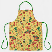 Mexican Cinco De Mayo Pattern  Apron Schort (Voorkant)