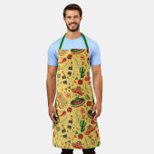 Mexican Cinco De Mayo Pattern  Apron Schort (Gedragen)
