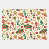 Mexican Cinco De Mayo Pattern  Inpakpapier Vel (Voorkant)