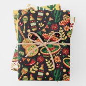 Mexican Cinco De Mayo Pattern  Inpakpapier Vel (In situ)