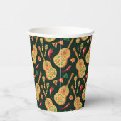 Mexican Cinco De Mayo Pattern  Papieren Bekers (Rechts)