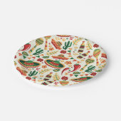 Mexican Cinco De Mayo Pattern  Papieren Bordje (Gekanteld)