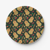 Mexican Cinco De Mayo Pattern  Papieren Bordje (Voorkant)