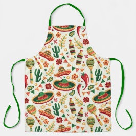 Mexican Cinco De Mayo Pattern Schort
