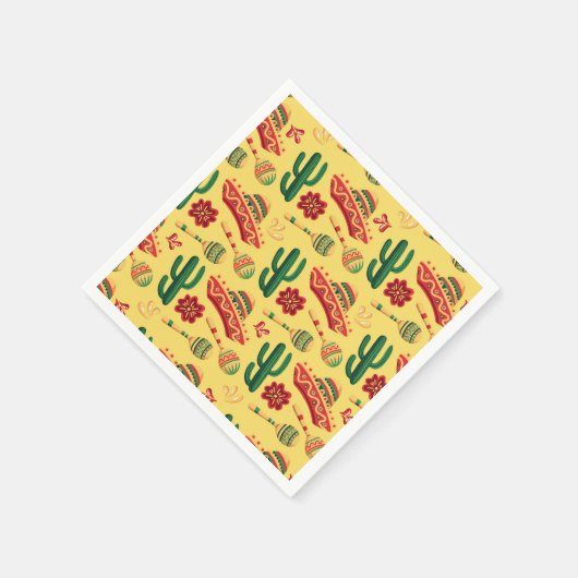 Mexican Cinco De Mayo Pattern Servet (Hoek)