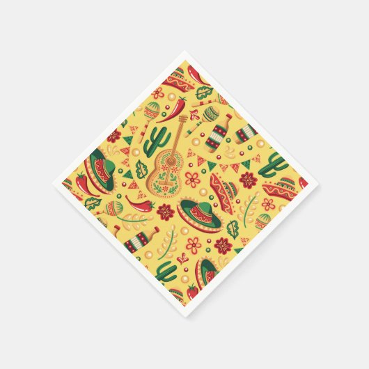 Mexican Cinco De Mayo Pattern Servet (Hoek)