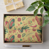 Mexican Cinco De Mayo Pattern  Tissuepapier (Geschenk)