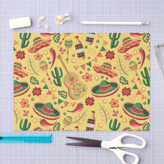 Mexican Cinco De Mayo Pattern  Tissuepapier (Craft)