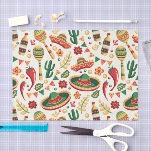 Mexican Cinco De Mayo Pattern  Tissuepapier (Craft)