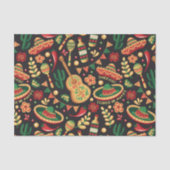 Mexican Cinco De Mayo Pattern Tissuepapier (Voorkant)