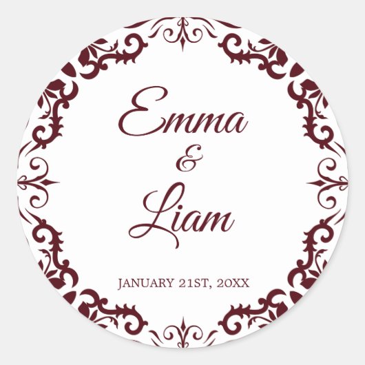 Mexican Clay Wedding Sticker – Papel Picado (Voorkant)